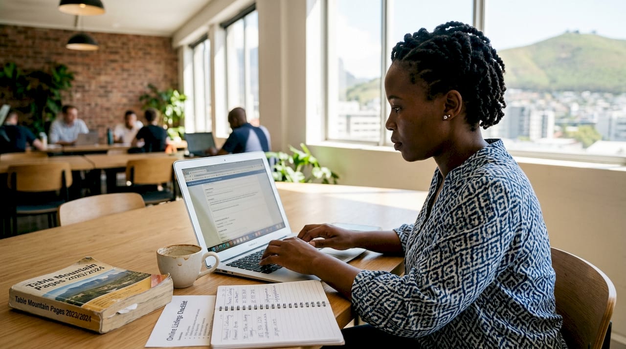 South African business owner updating citations